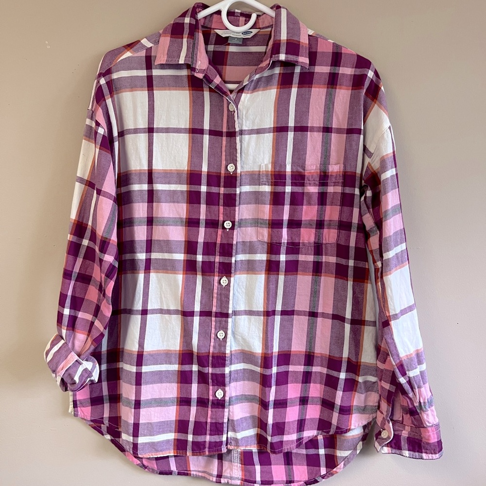 Old Navy Women’s Flannel Long Sleeve Shirt - Small